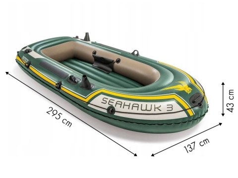 Ponton seahawk 3 os pompka + 2 wiosła Intex 68380 Ponton seahawk 3 os pompka + 2 wiosła Intex 68380