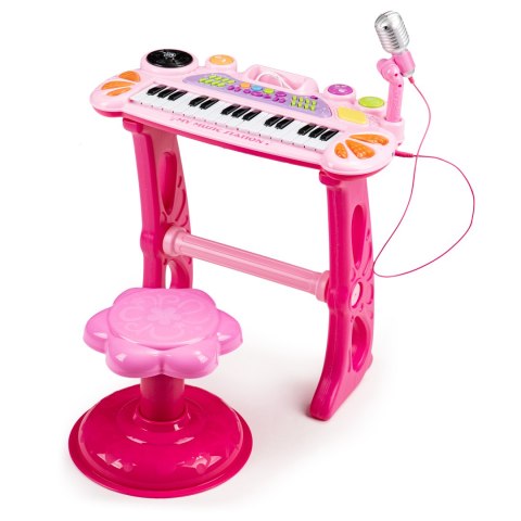 Keyboard organki pianinko z mikrofonem mp3 różowe Keyboard organki pianinko z mikrofonem mp3 różowe