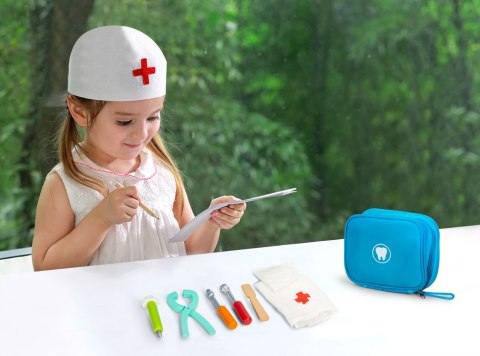 Zestaw dentysty torba z 7 akcesoriami dla dzieci ECOTOYS Zestaw dentysty torba z 7 akcesoriami dla dzieci ECOTOYS
