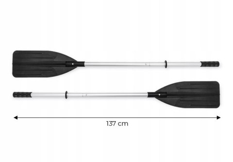 Wiosła 2 szt do pontonu aluminiowe do kajaku jednopiórowe 137 cm INTEX Wiosła 2 szt do pontonu aluminiowe do kajaku jednopiórowe 137 cm INTEX