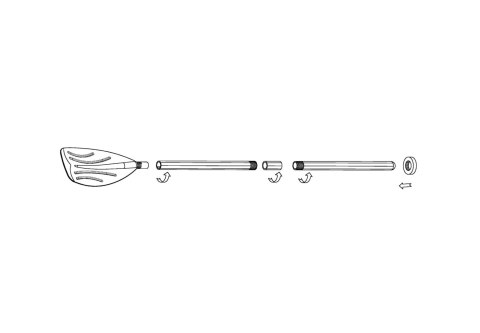 Wiosła do pontonu 2 szt 122 cm Jednopiórowe 59623 INTEX Wiosła do pontonu 2 szt 122 cm Jednopiórowe 59623 INTEX
