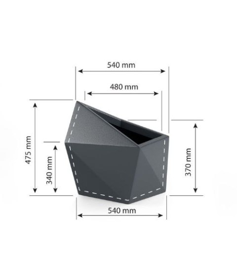 Designerska donica MONUMO ASTRO Biała Designerska donica MONUMO ASTRO Biała