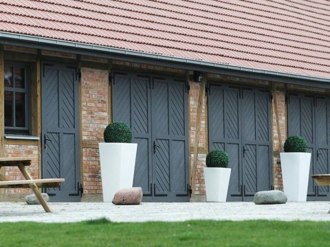 Designerska donica MONUMO SLIM LINE S Biała Designerska donica MONUMO SLIM LINE S Biała