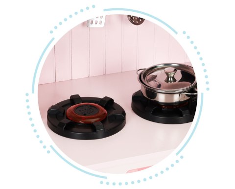 Drewniana kuchnia dla dzieci piekarnik palniki mikrofala akcesoria ECOTOYS Drewniana kuchnia dla dzieci piekarnik palniki mikrofala akcesoria ECOTOYS