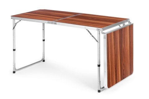 Stolik turystyczny stół składany kemping brązowy blat 180x60 cm MultiGarden