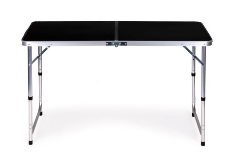 Stolik turystyczny stół składany kemping czarny blat 120x60 cm MultiGarden