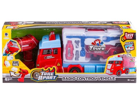 CIĘŻARÓWKA RC 2,4GHZ + FORMUŁA WYŚCIGÓWKA, ZESTAW DO ROZKRĘCANIA I SKRĘCANIA, AKCESORIA + NARZĘDZIA