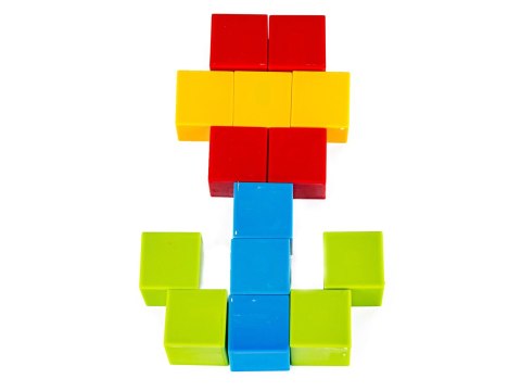 GRA ZRĘCZNOŚCIOWA KLOCKI KONSTRUKCYJNE, KARTY, PUZZLE