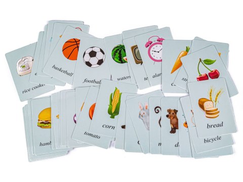 GRA ZRĘCZNOŚCIOWA KLOCKI KONSTRUKCYJNE, KARTY, PUZZLE