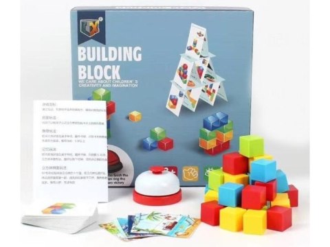 GRA ZRĘCZNOŚCIOWA KLOCKI KONSTRUKCYJNE, KARTY, PUZZLE