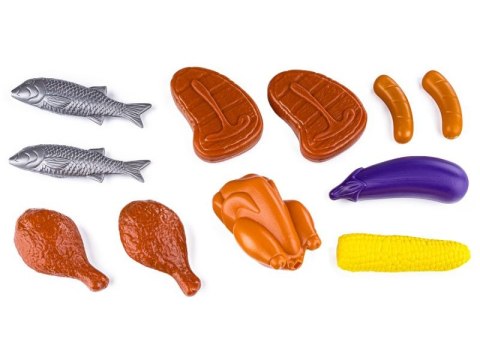 GRILL NA NÓŻKACH Z POKRYWĄ, RUSZT + AKCESORIA