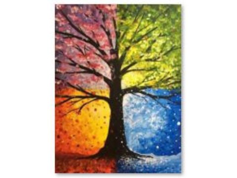 HAFT DIAMENTOWY, OBRAZ, MOZAIKA DIAMENTOWA DIAMOND PAINTING, DRZEWO 30X40CM HAFT DIAMENTOWY, OBRAZ, MOZAIKA DIAMENTOWA DIAMOND PAINTING, DRZEWO 30X40CM
