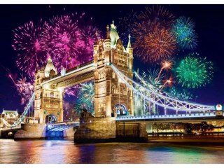 HAFT DIAMENTOWY, OBRAZ, MOZAIKA DIAMENTOWA DIAMOND PAINTING, MOST TOWER BRIDGE 40X30CM
