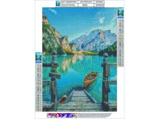HAFT DIAMENTOWY, OBRAZ, MOZAIKA DIAMENTOWA DIAMOND PAINTING, POMOST 30X40CM