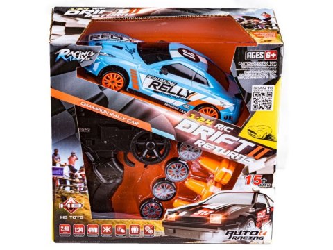 SAMOCHÓD DO DRIFTU, AUTO RC DRIFT 1:24 2,4 GHZ 4WD NIEBIESKI