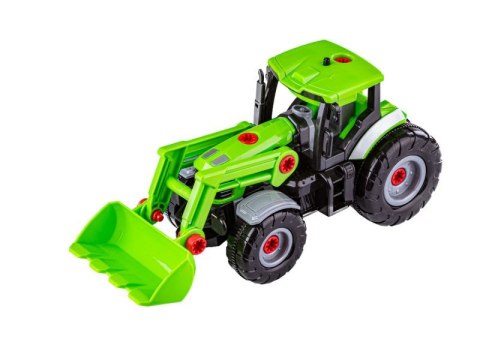 TRAKTOR Z NACZEPĄ DO ROZKRĘCANIA, CIĄGNIK WKRĘTARKA 52 EL.