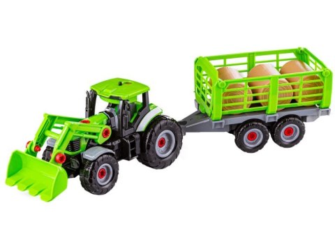 TRAKTOR Z NACZEPĄ DO ROZKRĘCANIA, CIĄGNIK WKRĘTARKA 52 EL.