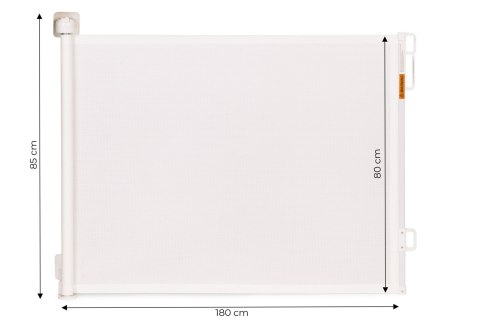 Bramka barierka roleta 180 cm ochronna zabezpieczająca na schody i drzwi - beżowa ECOTOYS