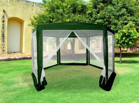 Namiot pawilon ogrodowy handlowy 2x2x2 m z moskitierą zielony MultiGarden Namiot pawilon ogrodowy handlowy 2x2x2 m z moskitierą zielony MultiGarden