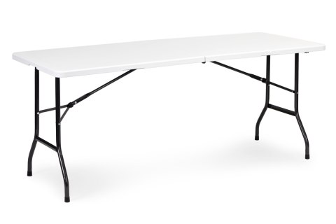 Stół cateringowy 180 cm składany w walizkę biały ModernHome