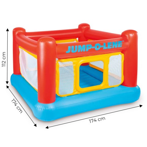 Trampolina dmuchana Zamek 174x174x112 cm 48260 INTEX