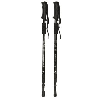 Kijki kije trekkingowe do nordic walking składane 2 sztuki czarne
