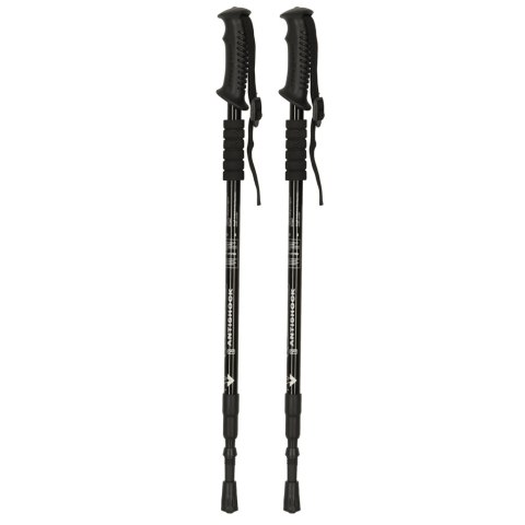 Kijki kije trekkingowe do nordic walking składane 2 sztuki czarne