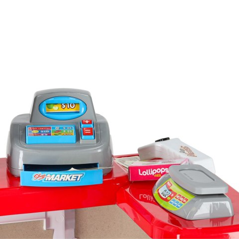 Supermarket sklep kasa fiskalna + wózek