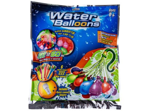 BALONY NA WODĘ BOMBY WODNE AUTOMAT 222 SZTUKI W 60 SEKUND ZESTAW