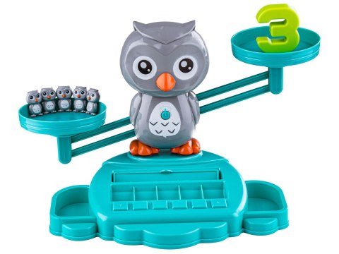 GRA NAUKA LICZENIA ORAZ ANGIELSKIEGO FISZKI - RÓWNOWAŻNIA WAGA SZALKOWA SÓWKA SOWA - OWL BALANCE