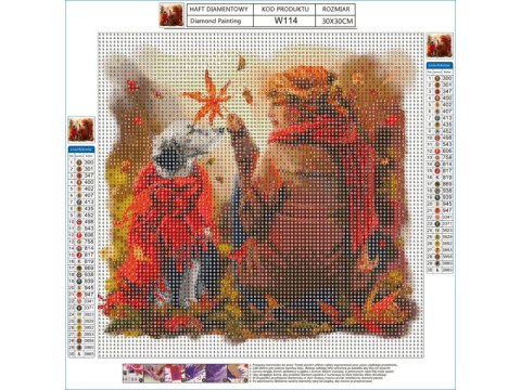 HAFT DIAMENTOWY, OBRAZ, MOZAIKA DIAMENTOWA DIAMOND PAINTING, PIES NAJLEPSZY PRZYJACIEL CZŁOWIEKA 30X30CM HAFT DIAMENTOWY, OBRAZ, MOZAIKA DIAMENTOWA DIAMOND PAINTING, PIES NAJLEPSZY PRZYJACIEL CZŁOWIEKA 30X30CM