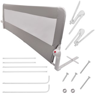 Barierka osłona ochronna do łóżka otwierana 200 cm szara