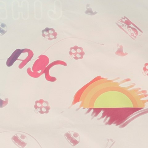 Mata wodna do malowania rysowania wodą mazaki pieczątki szablony wałek 120x90cm kosmos