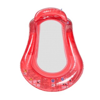 Materac dmuchany do pływania basenu wodny z siatką czerwony BESTWAY 43103