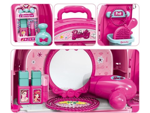 Domek Dla Lalek Toaletka W Walizce Plecak Zestaw 3w1 + Akcesoria