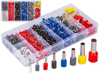 Konektory Kablowe, Zestaw Tulejek, Końcówek 800 szt. Tulejki Do Zaciskarki, Praski