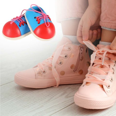 Zestaw edukacyjny do nauki wiązania sznurowadeł 2 szt.