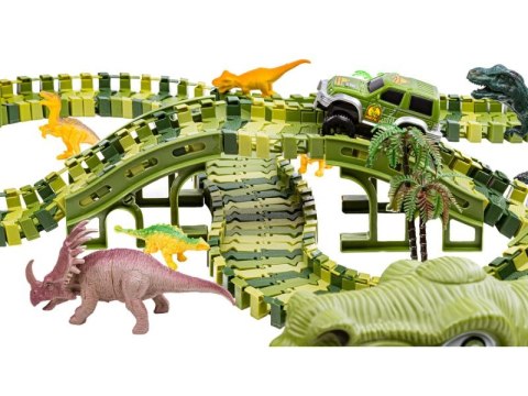 DUŻY TOR SAMOCHODOWY, WYŚCIGOWY - PARK DINOZAURÓW 240 EL.
