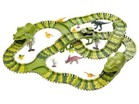 DUŻY TOR SAMOCHODOWY, WYŚCIGOWY - PARK DINOZAURÓW 240 EL.