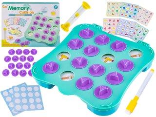 EDUKACYJNA GRA MEMORY, SUPER NA PAMIĘĆ, PLANSZA, KLEPSYDRA, KARTY