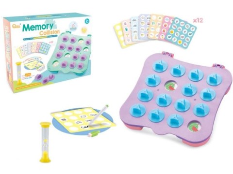 EDUKACYJNA GRA MEMORY, SUPER NA PAMIĘĆ, PLANSZA, KLEPSYDRA, KARTY
