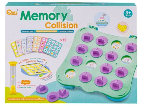 EDUKACYJNA GRA MEMORY, SUPER NA PAMIĘĆ, PLANSZA, KLEPSYDRA, KARTY