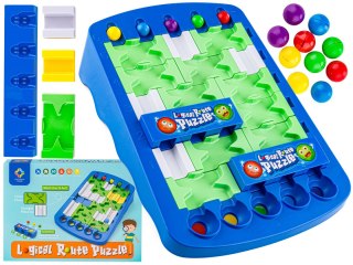 EDUKACYJNA, LOGICZNA GRA, UKŁADANKA, PUZZLE, TOR DLA KULEK