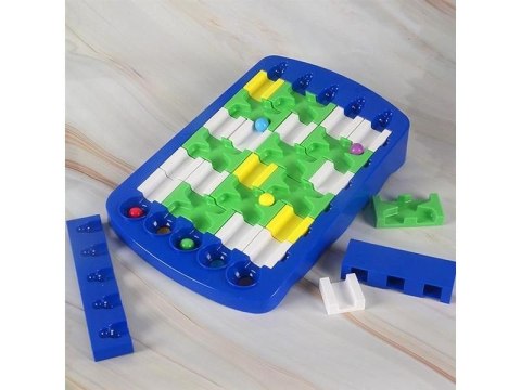 EDUKACYJNA, LOGICZNA GRA, UKŁADANKA, PUZZLE, TOR DLA KULEK