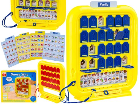 "GUESS WHO" GRA PAMIĘCIOWA "ZGADNIJ KTO?" TABLICA EDUKACYJNA
