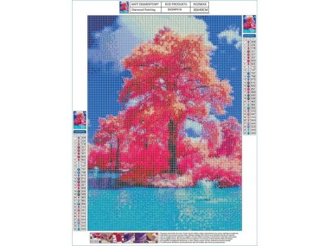 HAFT DIAMENTOWY, OBRAZ, MOZAIKA DIAMENTOWA DIAMOND PAINTING, BAJKOWE DRZEWO 30X40CM HAFT DIAMENTOWY, OBRAZ, MOZAIKA DIAMENTOWA DIAMOND PAINTING, BAJKOWE DRZEWO 30X40CM