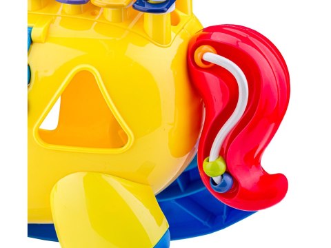 EDUKACYJNY KONIK NA BIEGUNACH INTERAKTYWNY SORTER, CYMBAŁKI, KLOCKI, MELODIE
