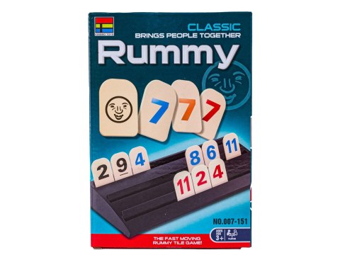 GRA LOGICZNA RUMMY, EDUKACYJNA UKŁADANKA LICZBOWA