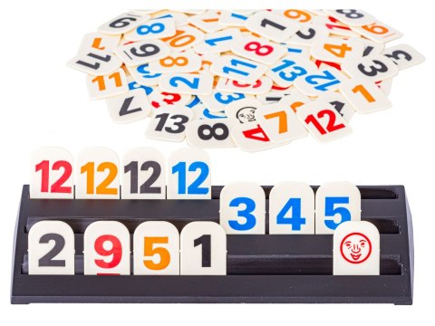 GRA LOGICZNA RUMMY, EDUKACYJNA UKŁADANKA LICZBOWA
