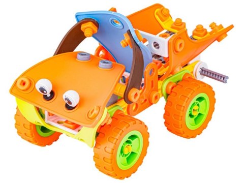 KLOCKI ELASTYCZNE, KONSTRUKCYJNE 136 EL. SAMOCHÓD, AUTO, QUAD, HELIKOPTER, SAMOLOT DO ROZKRĘCANIA I SKRĘCANIA 5W1